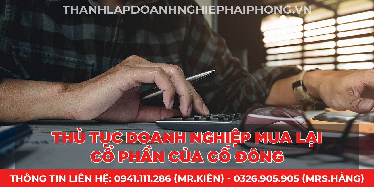 Doanh nghiệp mua lại cổ phần của cổ đông
